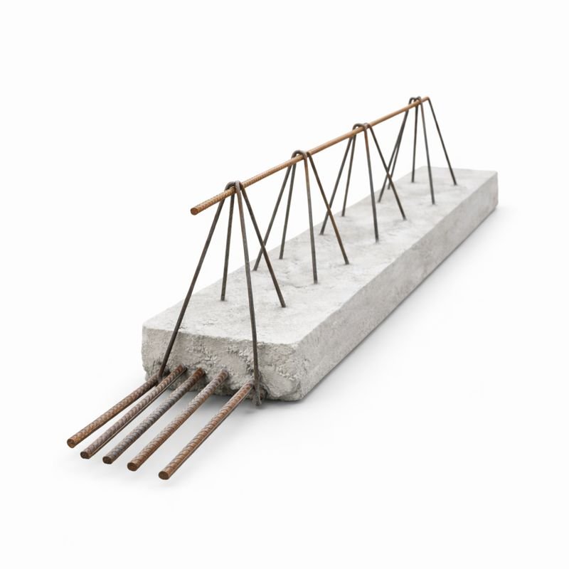 Vigueta de alma abierta para sistema de losa ligera con bovedilla y casetón en Querétaro